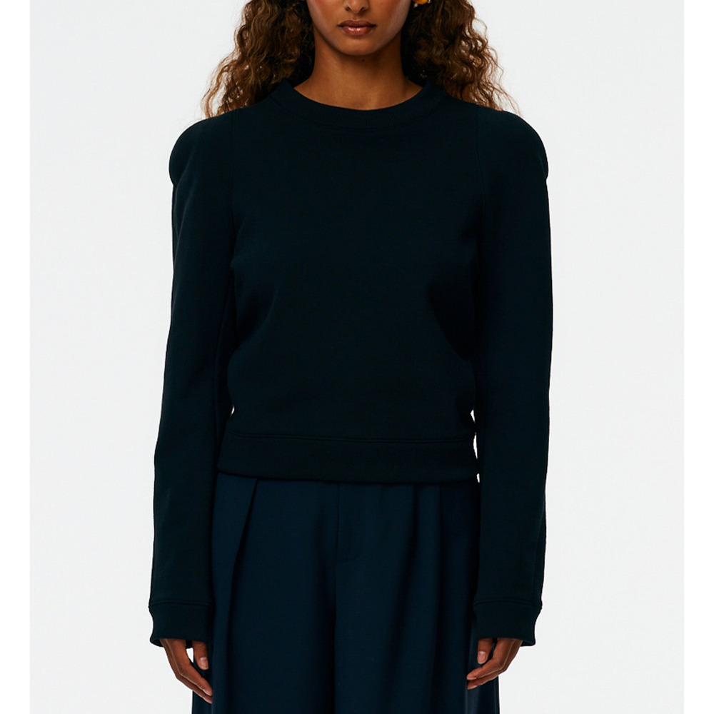 Tibi 'Sculpted' Black Shoulder Sweatshirt Size XXS - NWT